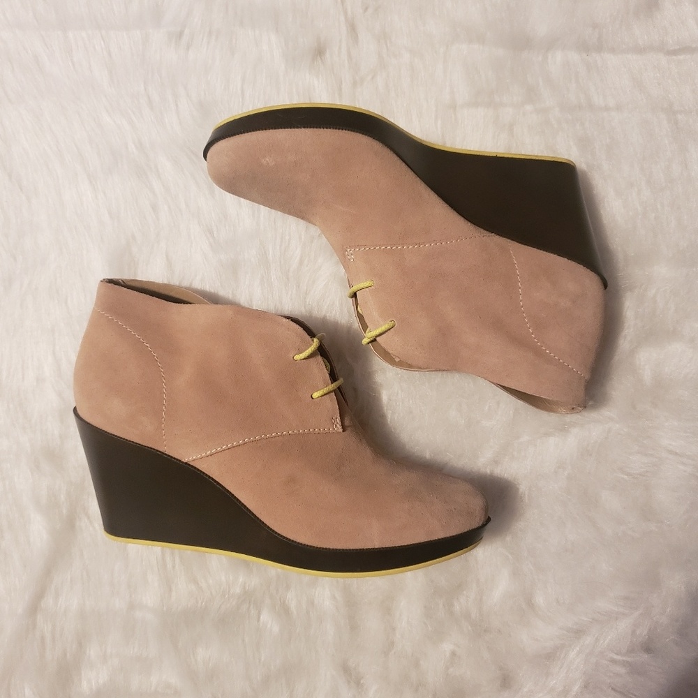 Cole Haan Nike Air Britt Chukka Suede Wedges 9.5 - Picture 4 of 8